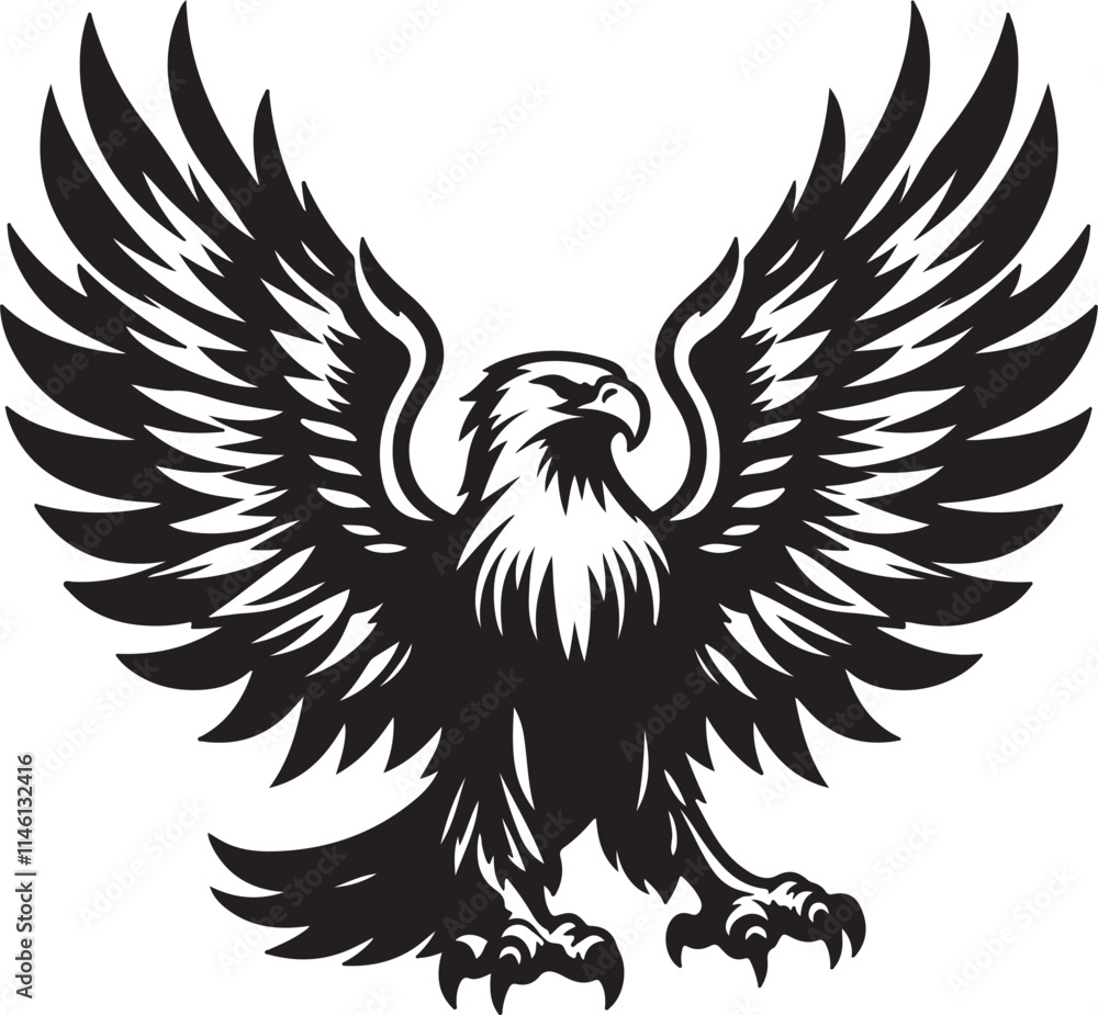 Egal bird vector art illustration Egal bird vector art illustration