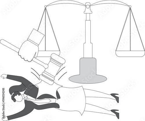 Businesswoman hit by hammer, Punishment, Judge