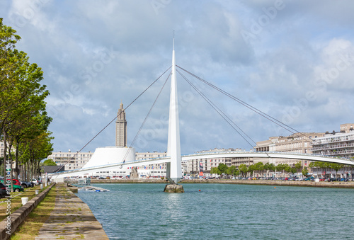 Canvas Print Bassin du Commerce at the centre of Le Havre, France