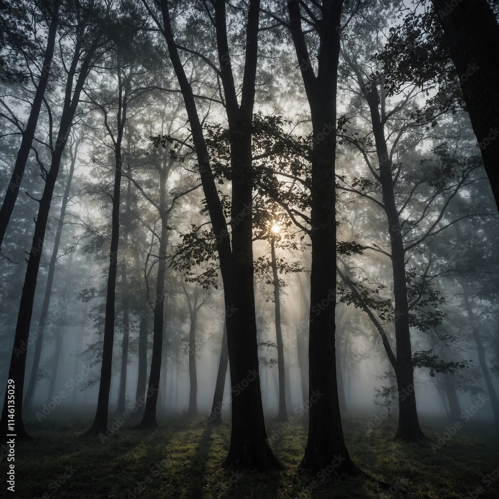 fog in the forest fog in the forest
