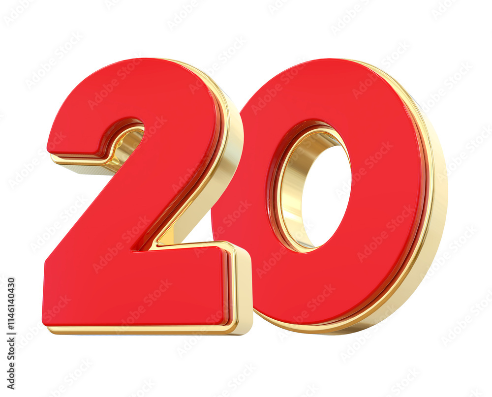 Red Number 20 Red Number 20