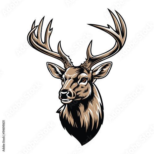 deer head vector