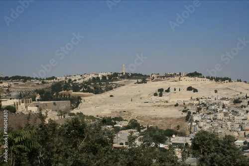 View of Jerusalem from Bethlehem, Israel