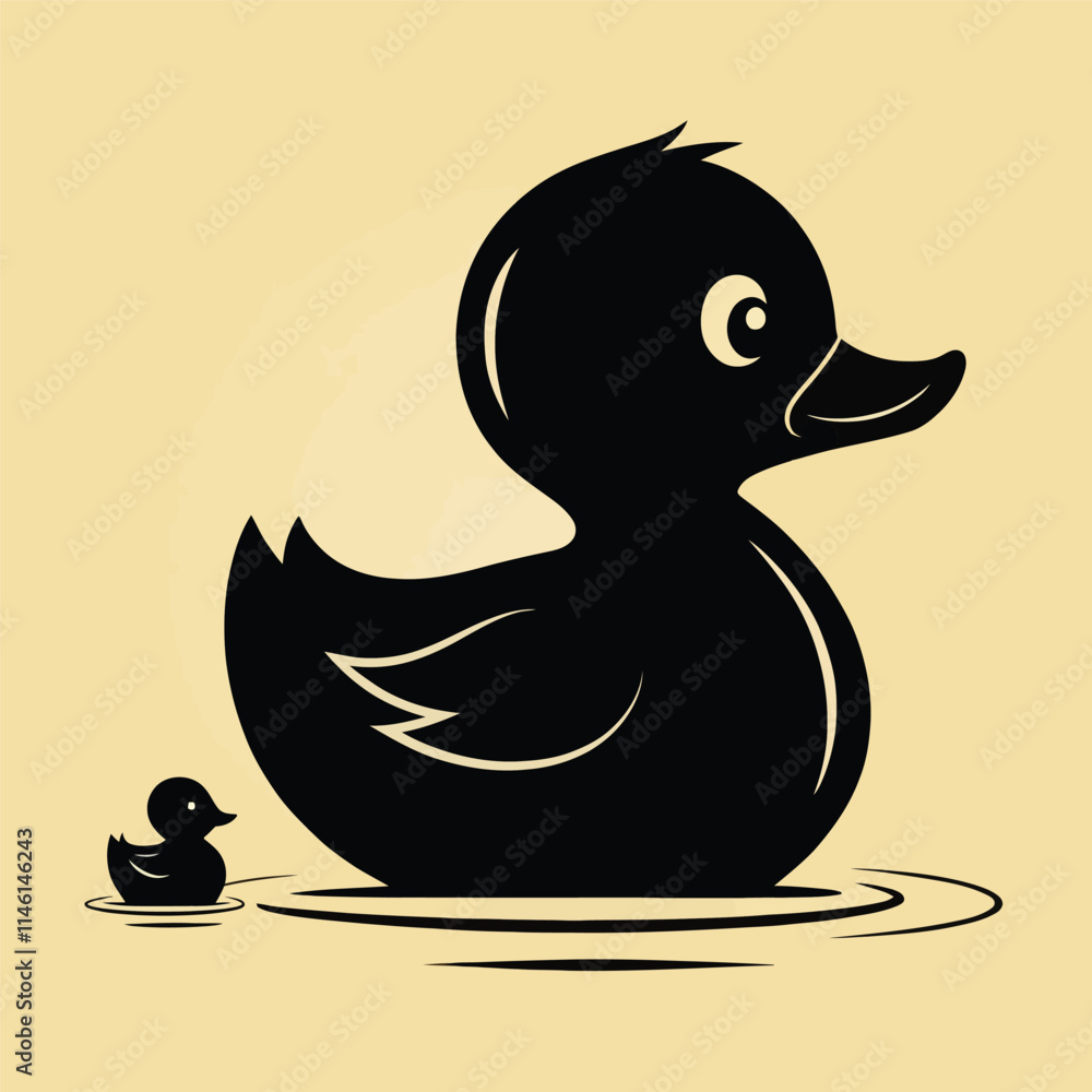 duck silhouettes Icon set duck silhouettes Icon set