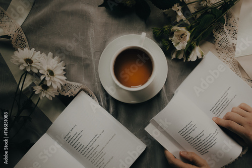 cup of coffee and newspaper