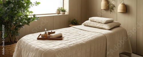  Bedroom with Potted Plant, Essential Oils, and String Lights, Featuring a Well-Lit Space for Decorative Purposes