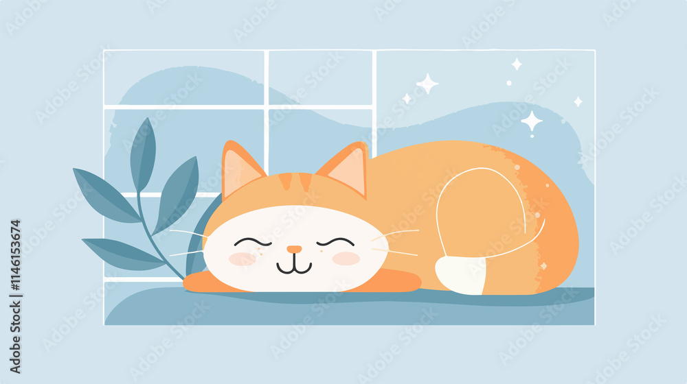 Fototapeta premium Playful Cat Lover T-Shirt Design Vector Illustration