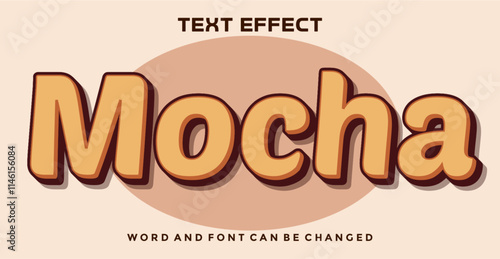 Mocha editable text effect