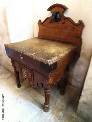 Billot de boucher ancien