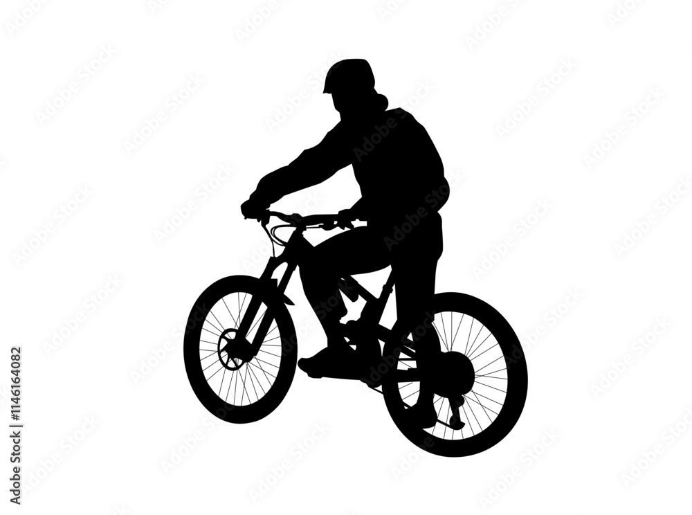 Obraz premium mountain bike high vector