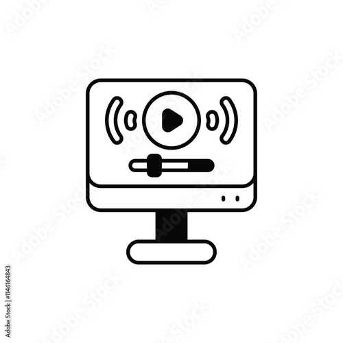 Streaming vector icon