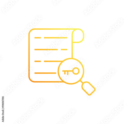 Keyword Research vector icon