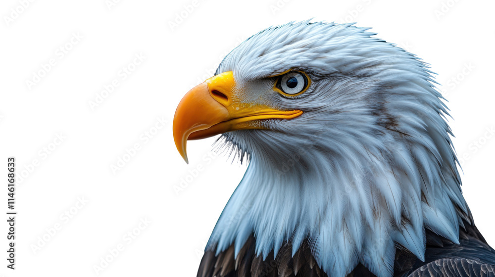 Obraz premium bald eagle isolated on white background