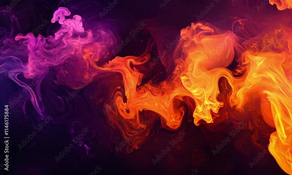 abstract black fire texture on a dark purple background abstract black fire texture on a dark purple background