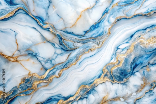 Wallpaper Mural Wide-Angle White & Blue Marble Backgrounds: Elegant Swirls & Creative Designs Torontodigital.ca