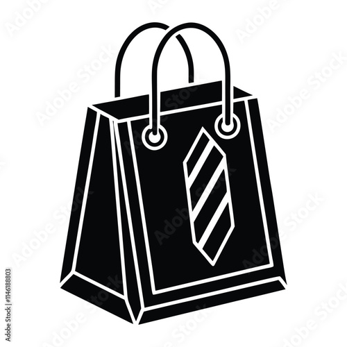 illustrate a stylish shopping bag with a shopping