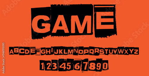  Horror dark lettering tattoo vector type font. grunge style Y2k type font with gothic pank rock and blood style signs and symbols. scary tattoo font vector icon