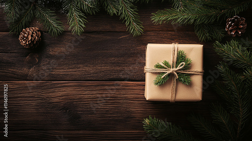 Beautiful christmas background template with copy space for text