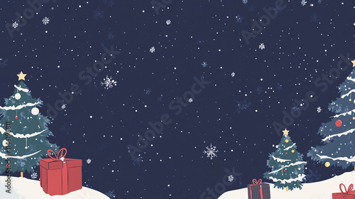 Beautiful christmas background template with copy space for text