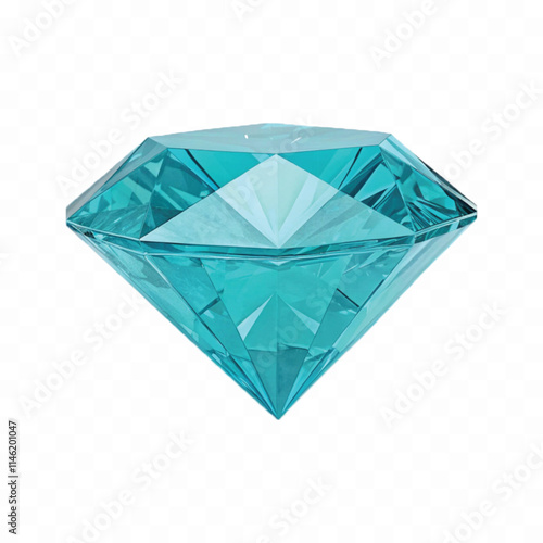 abstract 3d different colour style diamond stone in triangle isolated on white background

