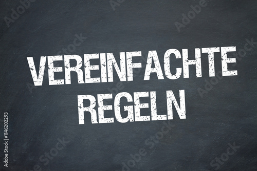 vereinfachte Regeln photo