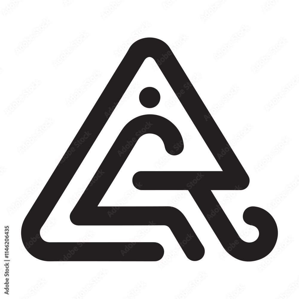 Modern Triangle CA Letter Logo | Creative Monogram Design | AC Logo on White Background Modern Triangle CA Letter Logo | Creative Monogram Design | AC Logo on White Background