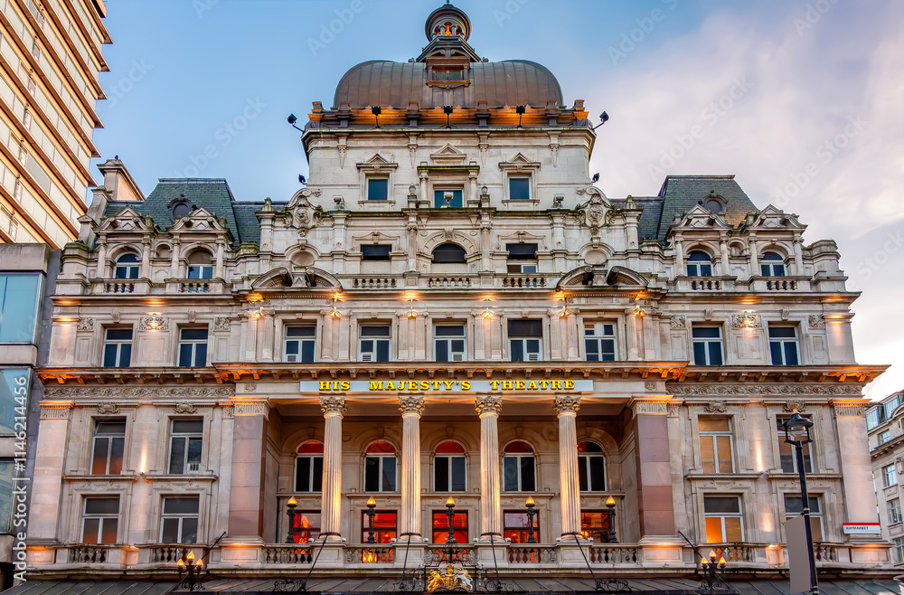 His Majesty's theatre in City of Westminster, London, UK