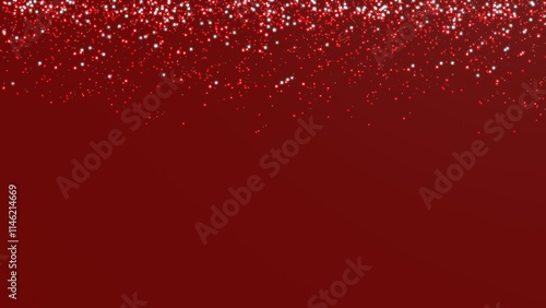 Abstract glowing red glitter falling background illustration 8k	

