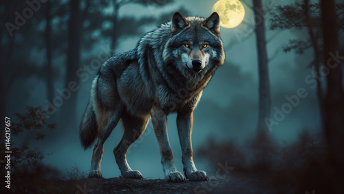 Explore stunning wolf images and art: from majestic howling wolves to lone wolf portraits. Perfect for nature lovers, presentations, and creative designs. photo