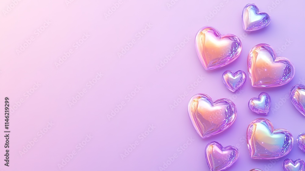 Fototapeta premium Background with hearts 