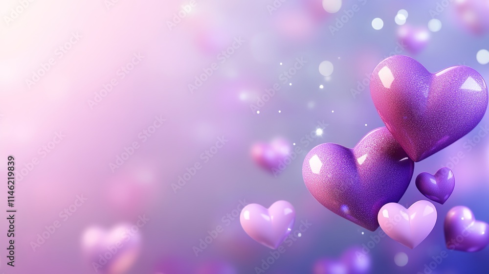 Background with hearts on lilac
Background with hearts on lilac
