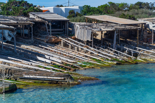 Formentera, embarcadero de Es Caló de Sant Agustí
