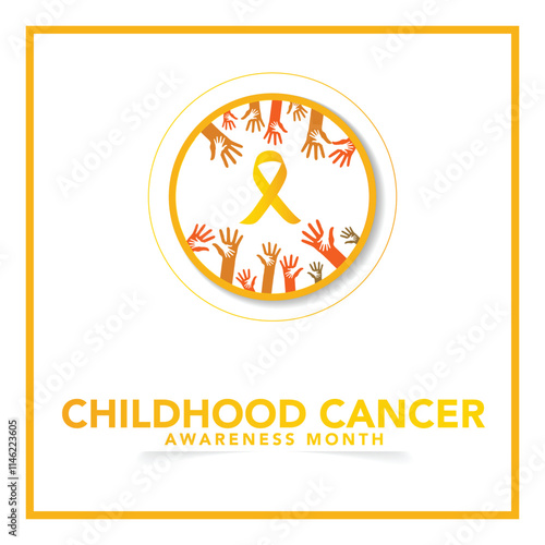 International Childhood Cancer day (ICCD) is observed every year on February 15, to raise awareness, and to express support for children and adolescents with cancer. Vector illustration
