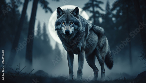 Explore stunning wolf images and art: from majestic howling wolves to lone wolf portraits. Perfect for nature lovers, presentations, and creative designs. photo