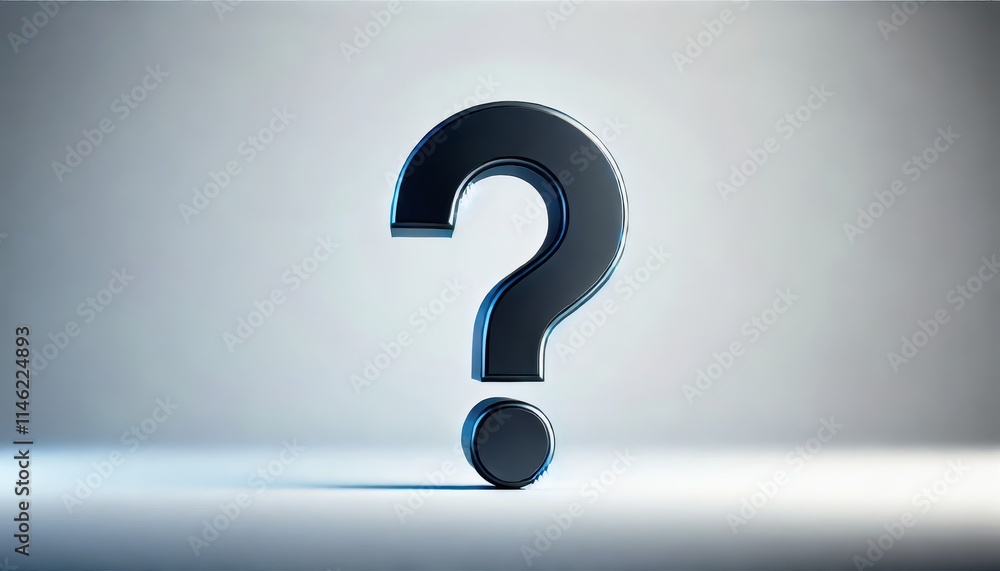 A simple conceptual image of a question mark. A simple conceptual image of a question mark.