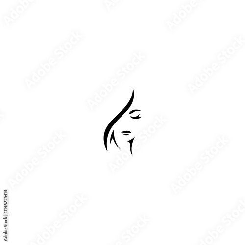 Beautiful profile icon flat vector design.