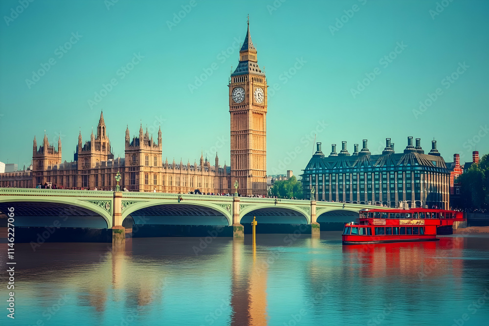 Naklejka premium Iconic London Bridge View