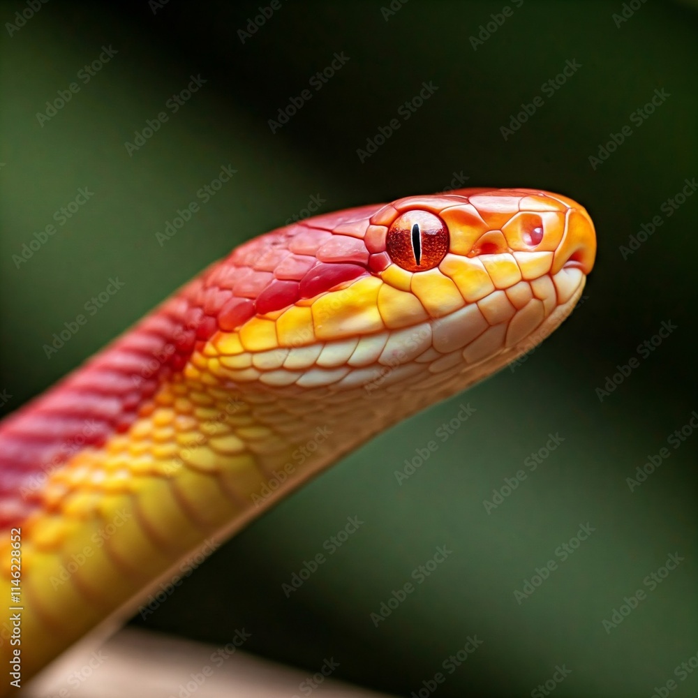 Fototapeta premium close up of a red snake