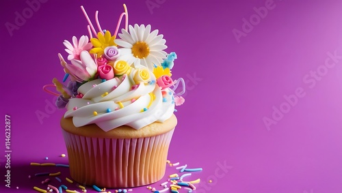 cupcakes with pink frosting