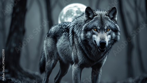 Explore stunning wolf images and art: from majestic howling wolves to lone wolf portraits. Perfect for nature lovers, presentations, and creative designs. photo