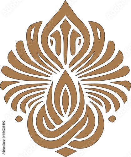 Modern abstract anagram symbol logo icon design as a depiction of a mascot silhouette emblem