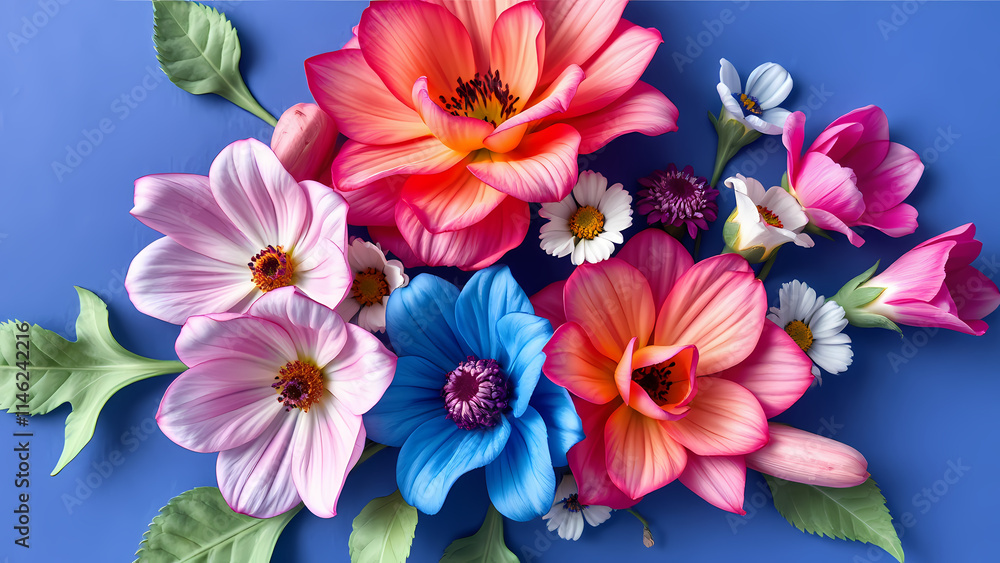 A postcard on International Women's Day on March 8th. Spring flowers in nude colors A postcard on International Women's Day on March 8th. Spring flowers in nude colors