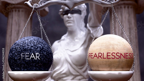 Photos Fear or Fearlessness as a choice, two options to choose from