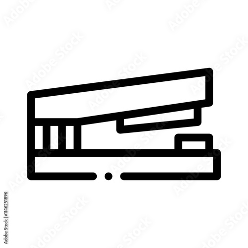 office stapler line icon