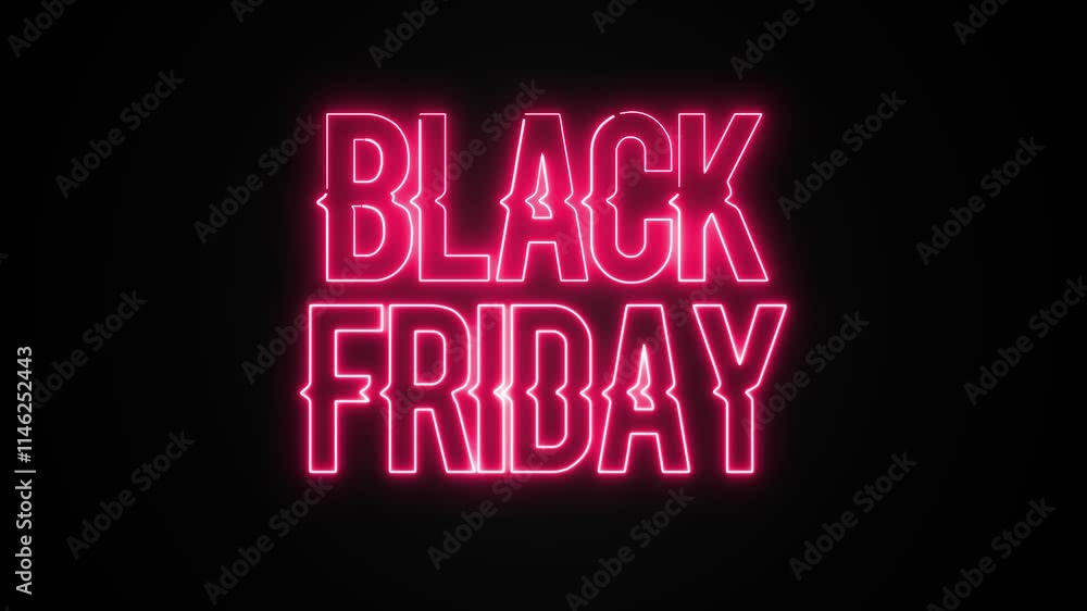 black friday red neon with black background black friday red neon with black background
