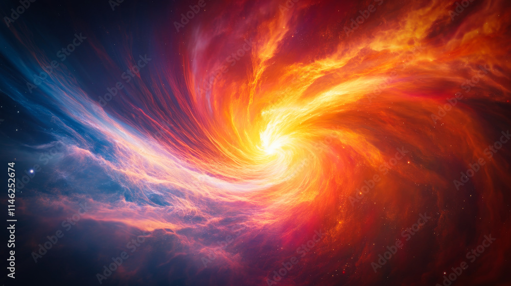 A vibrant and colorful cosmic scene A vibrant and colorful cosmic scene