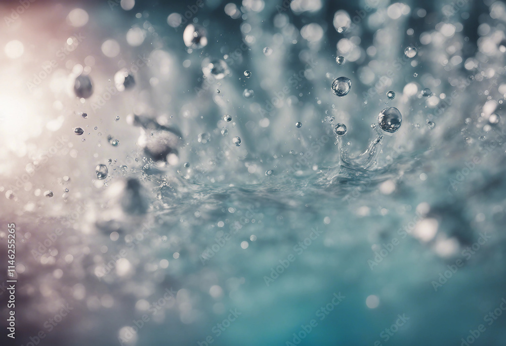Splash Fresh Drop In Water Close Up Splash Fresh Drop In Water Close Up