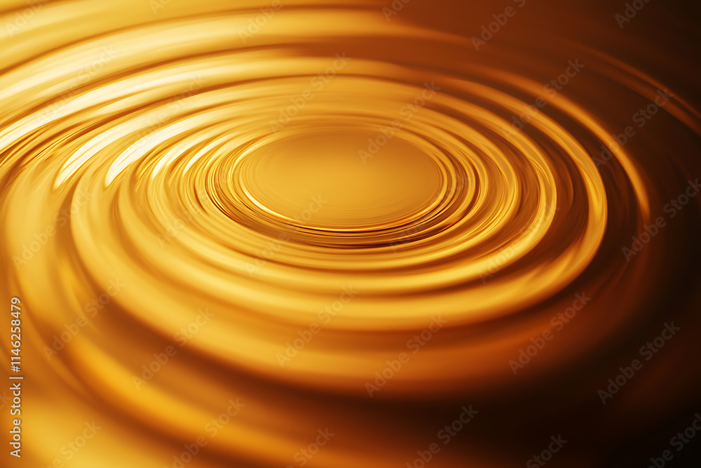 Golden Liquid Abstract Design Golden Liquid Abstract Design