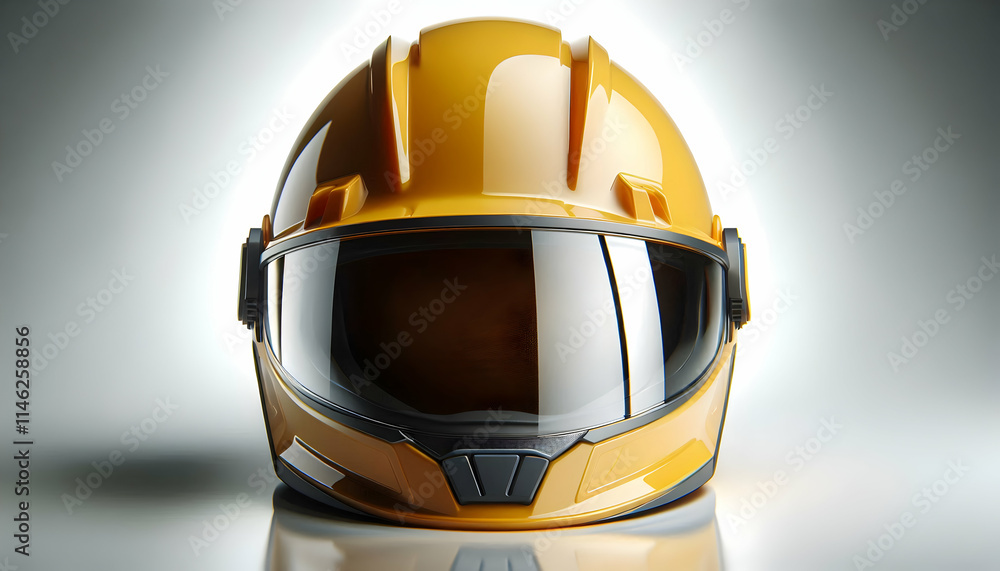 construction A front-facing view of a yellow safety helmet on a white background, showcasing its sleek design and2 construction A front-facing view of a yellow safety helmet on a white background, showcasing its sleek design and2