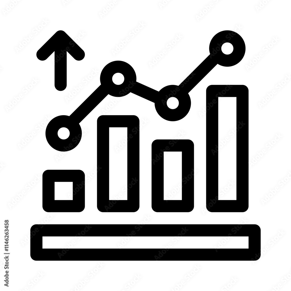 Chart line icon Chart line icon